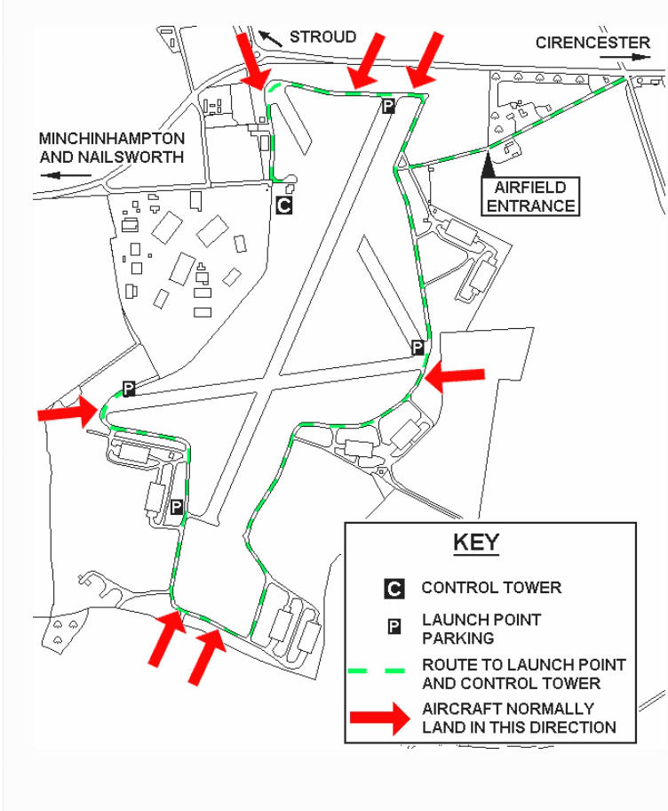 location map for cotswold gliding club stroud